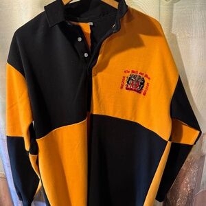 UNIQUE MEN'S XL HONG KONG-THE BULL AND BEAR POLO SHIRT-EXCELLENT CONDITION